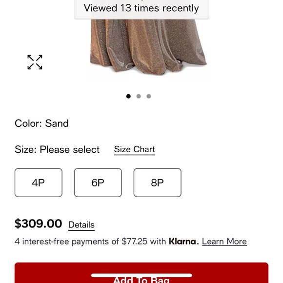 Xscape formal ballgown in glittery gold with pockets! So shiny! A showstopper 8P - Picture 12 of 12